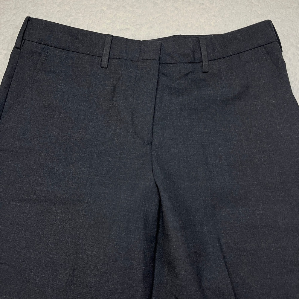 Edwards Dress Pants Womens 12 Dark Gray Wool Blend Flat Front 8733-019 Straight